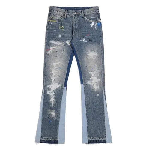 Flared Ripped Jeans Favela Runner