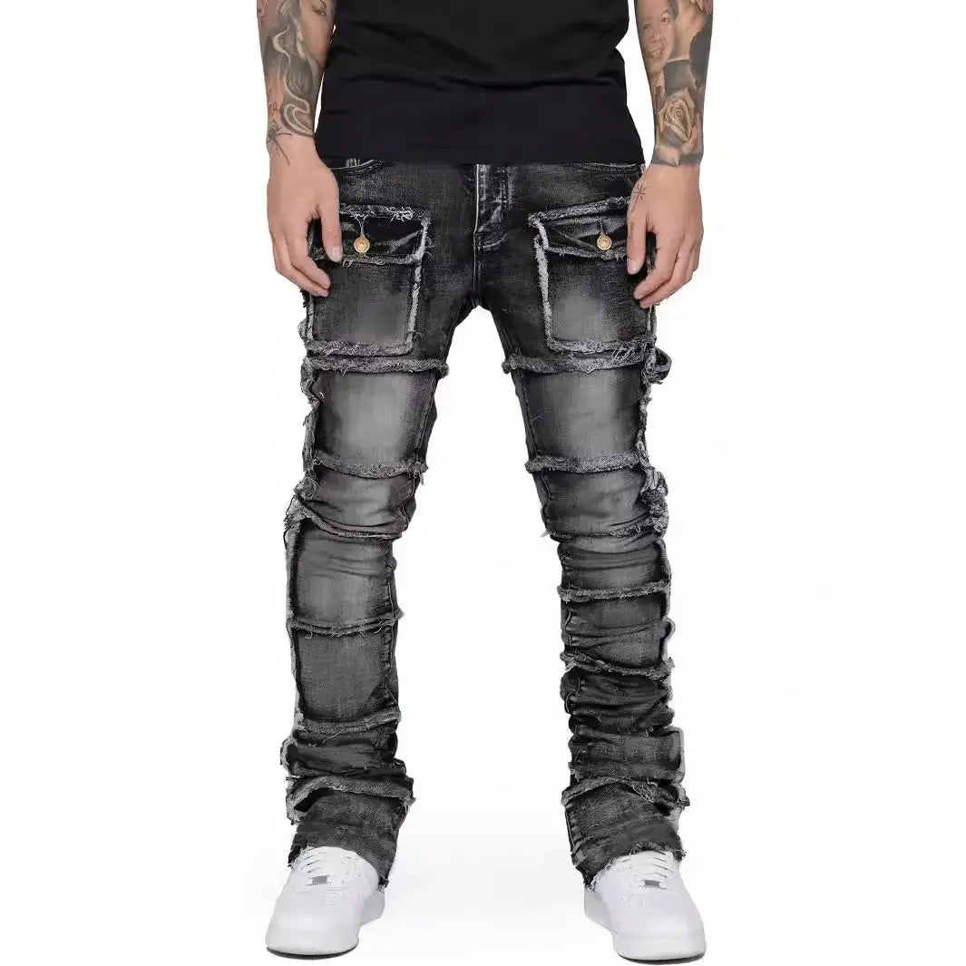 Stacked Denim Jeans Favela Runner