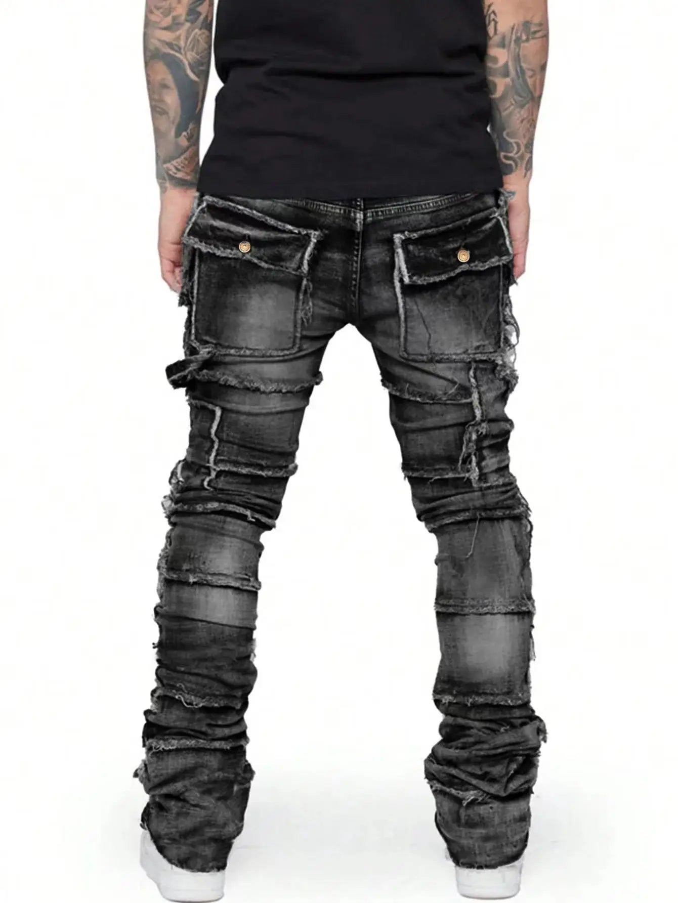 Stacked Denim Jeans Favela Runner
