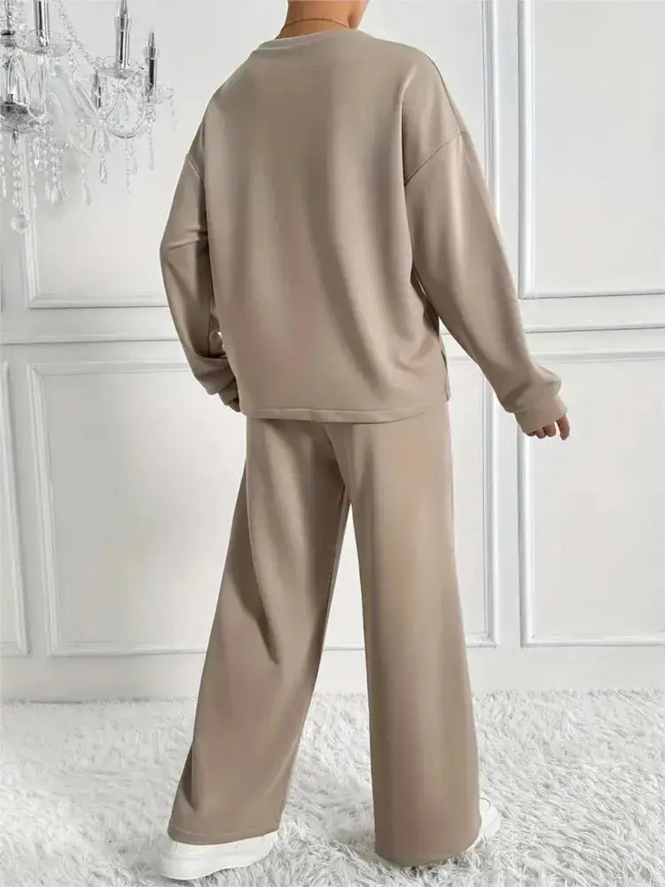 Two-piece Set O-neck Long Favela Runner