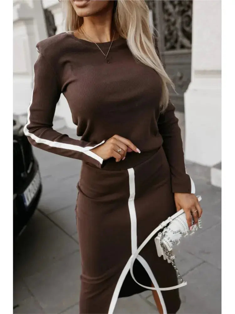 High Slit Skirts Set Favela Runner