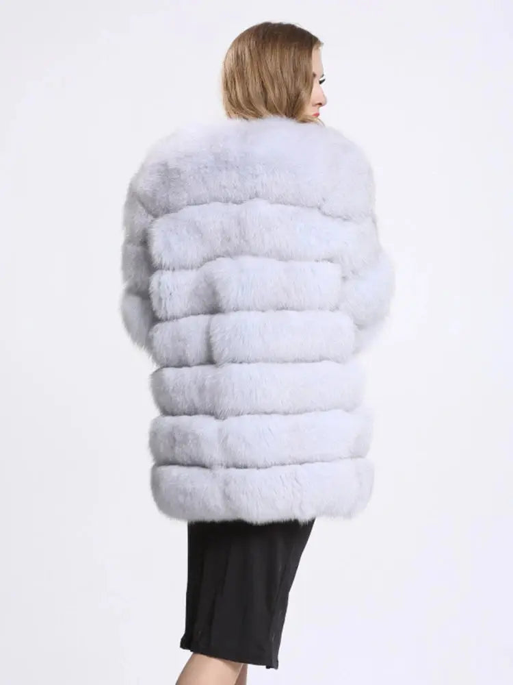 Long Mink Faux Coat Favela Runner