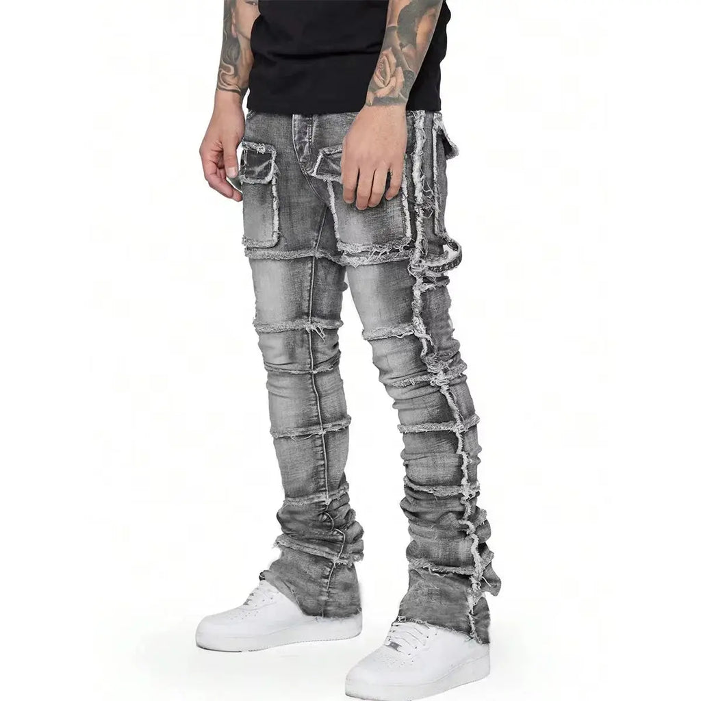 Stacked Denim Jeans Favela Runner