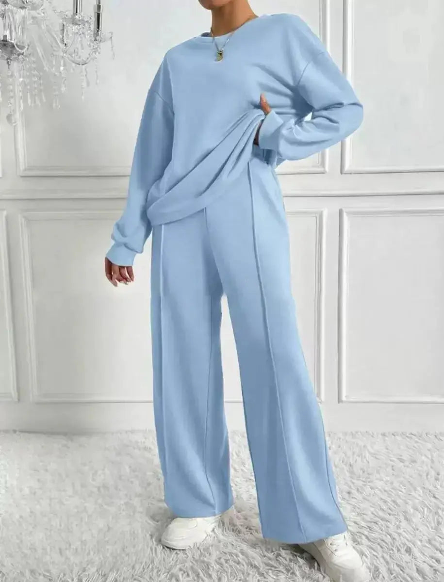 Two-piece Set O-neck Long Favela Runner