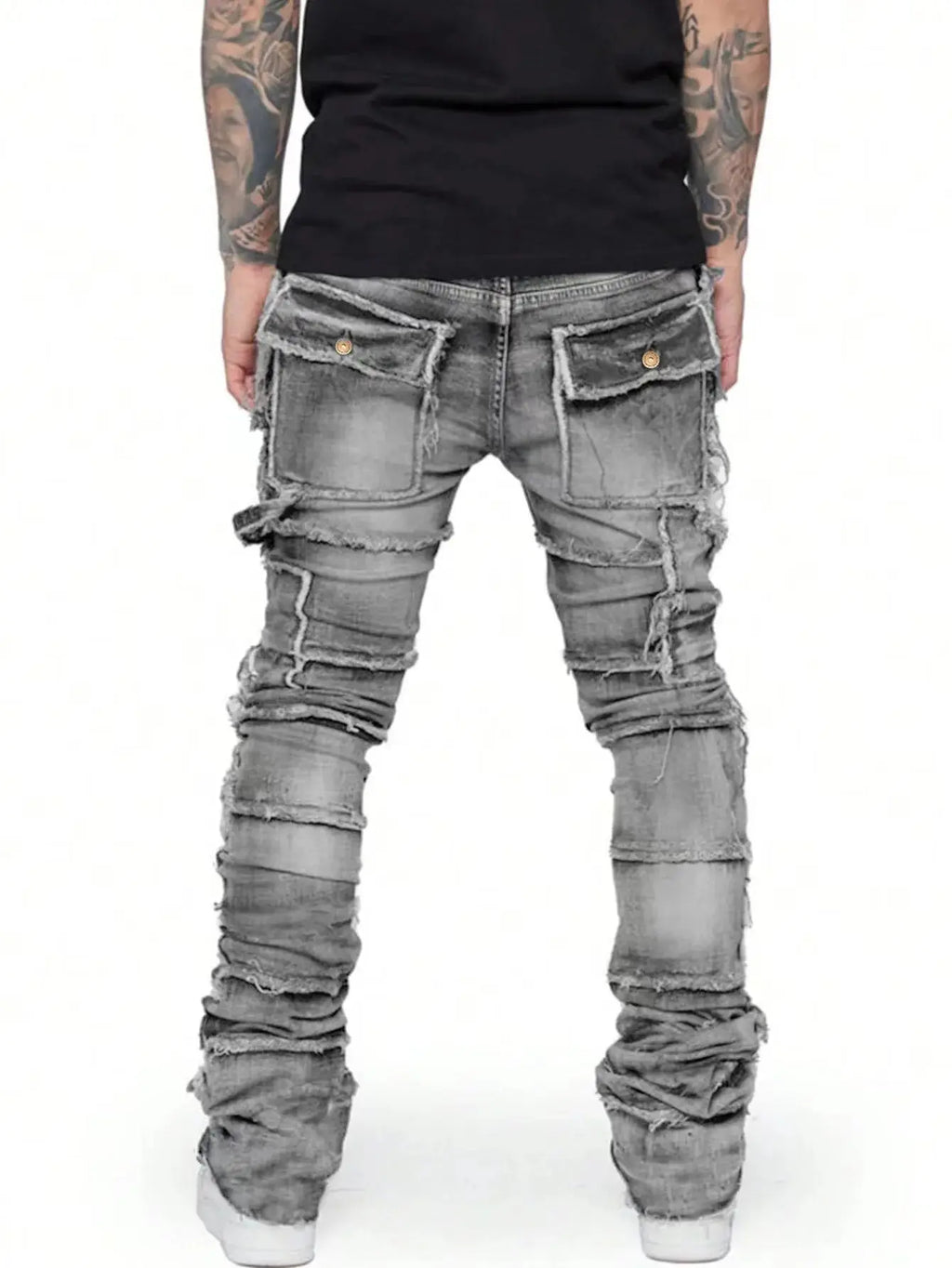 Stacked Denim Jeans Favela Runner